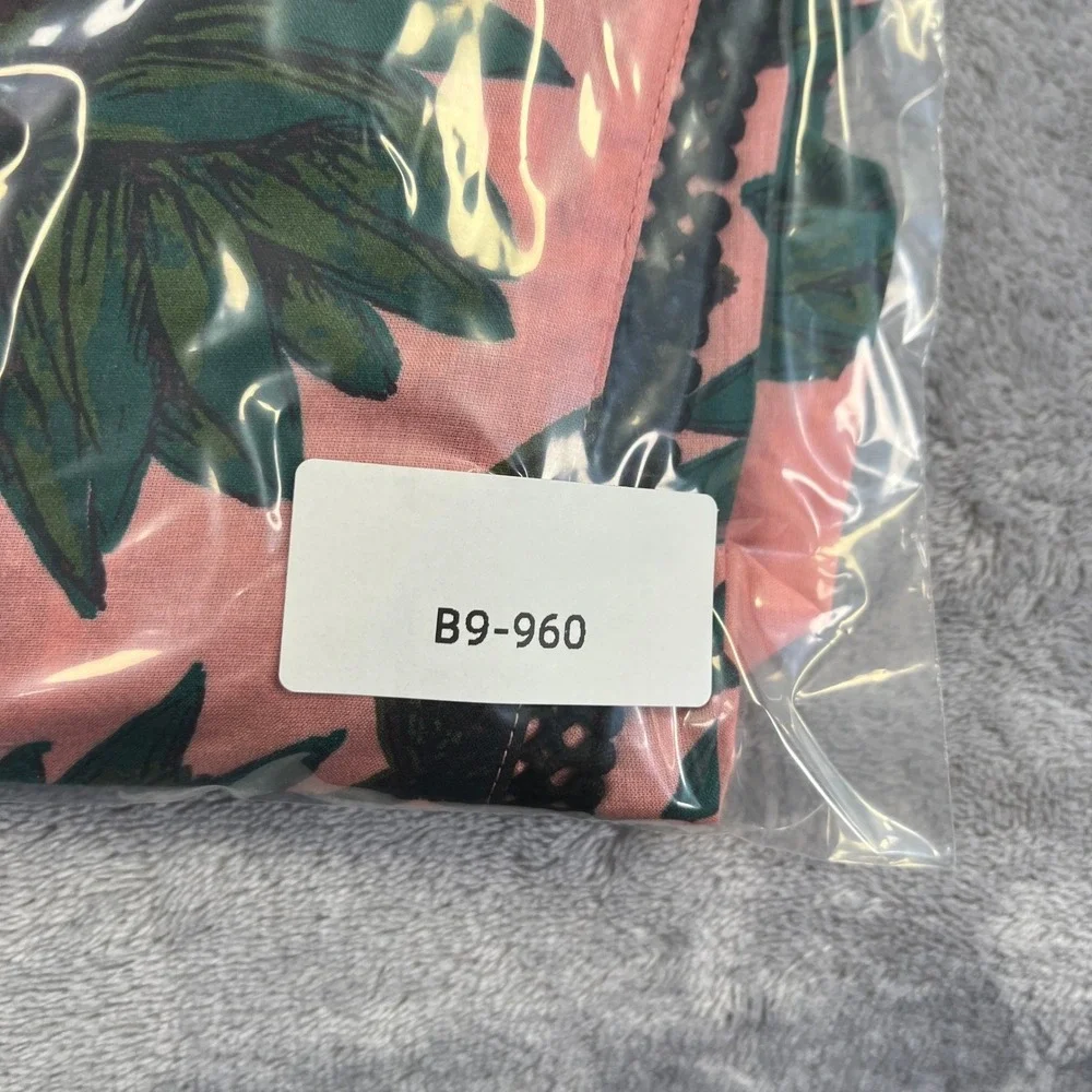 BR Floral Puff Sleeve Statement Blouse S Pink Green Romantic Victorian Inspired